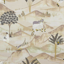 Sahara Charcoal Ochre Fabric by the Metre